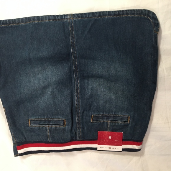 Tommy Hilfiger Kids Jean Denim Girl's Mini Skirt - Picture 4 of 6